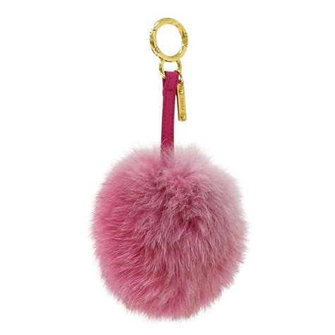 fendi pom pom bag charm ebay|fendi baguette charm.